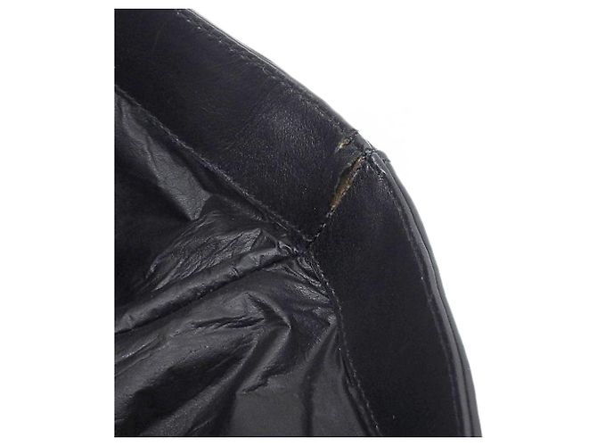 Borsa tote in tela e pelle Gucci Nero Blu navy - vista 8