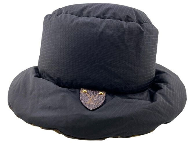 Cappello bucket reversibile Louis Vuitton Marrone Nero - vista 2