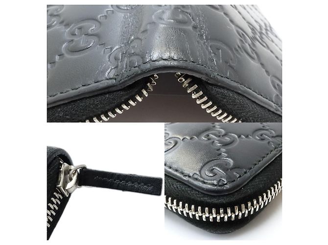 Cartera larga Zippy Organizer Micro Guccissima de Gucci Negro - vista 5