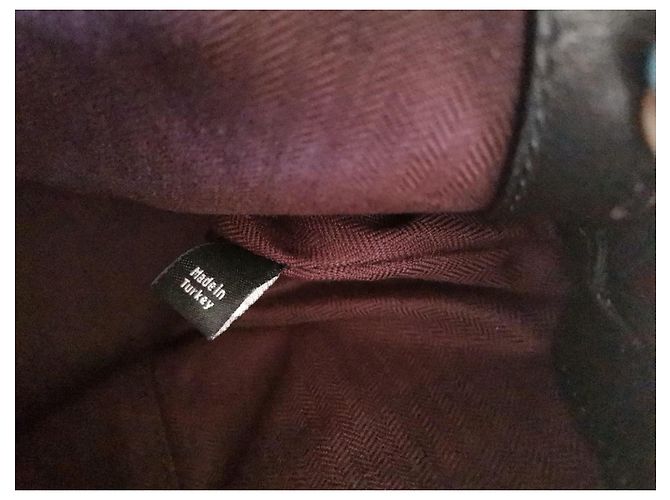 Borsa a mano Mulberry in pelle nera e rosso scuro Nero Bordò - vista 13