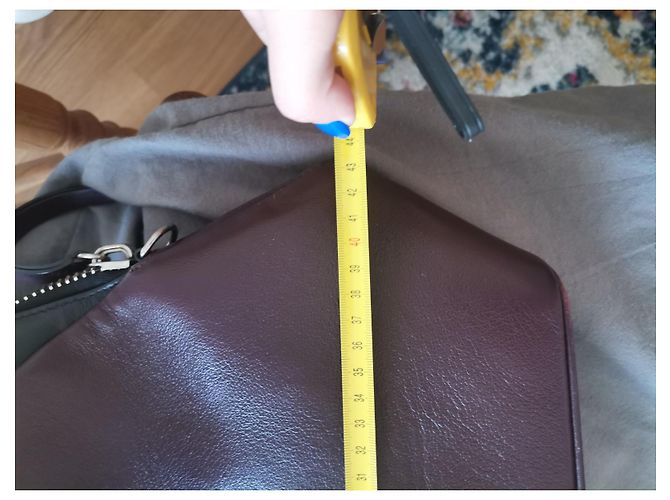 Borsa a mano Mulberry in pelle nera e rosso scuro Nero Bordò - vista 9