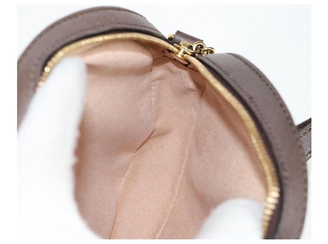 GUCCI GG Marmont Web Sherry Linea Borsa a Catena PVC Beige Oro 550618 Auth 131980M D'oro - vista 19
