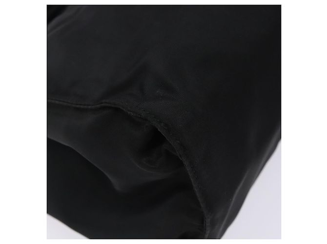 PRADA Borsa a Mano Nylon Nero Oro Auth 131867 D'oro - vista 14