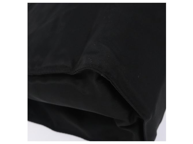 PRADA Borsa a Mano Nylon Nero Oro Auth 131867 D'oro - vista 16