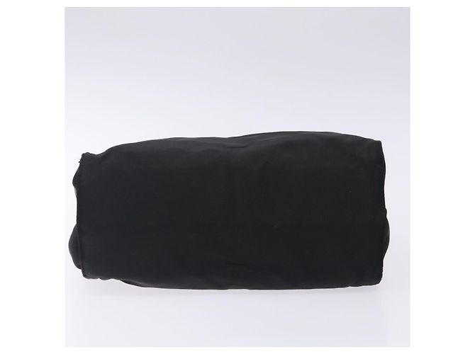 PRADA Borsa a Mano Nylon Nero Oro Auth 131867 D'oro - vista 5