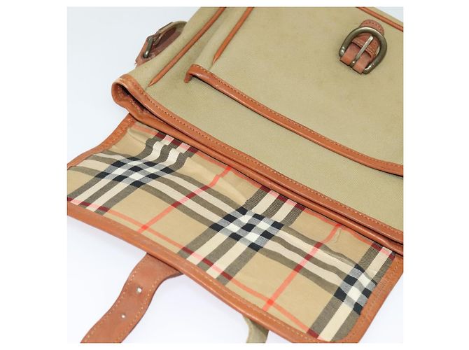 Autre Marque Bolsa de Ombro Burberrys em Lona Bege Auth bs28019 - vista 10