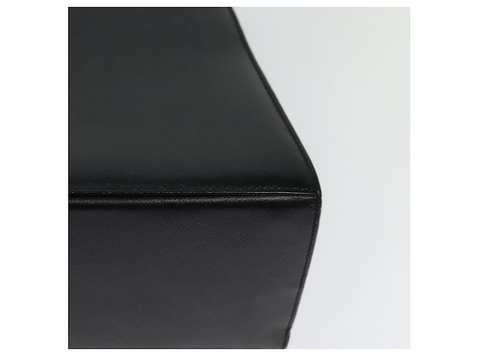 Borsa a mano in pelle Gancini Salvatore Ferragamo 2 in 1 Nero Oro Auth ep9613 - vista 17
