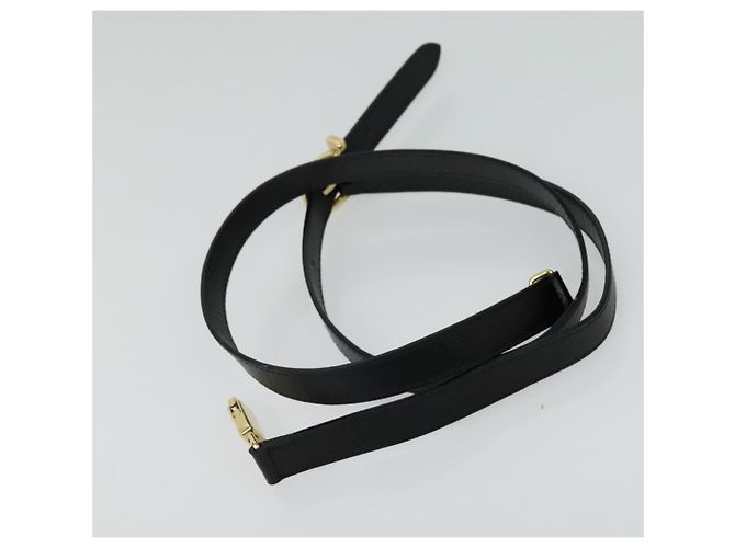 Borsa a mano in pelle Gancini Salvatore Ferragamo 2 in 1 Nero Oro Auth ep9613 - vista 22