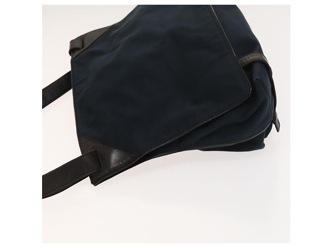 Autre Marque Borsa a Spalla Bottega Veneta Cotone Blu Navy 113038 Auth 129164 - vista 4