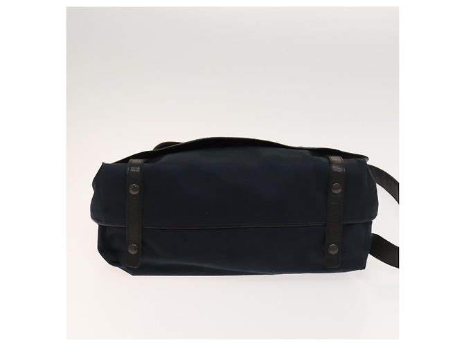 Autre Marque Borsa a Spalla Bottega Veneta Cotone Blu Navy 113038 Auth 129164 - vista 5