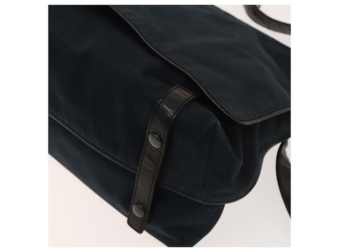 Autre Marque Borsa a Spalla Bottega Veneta Cotone Blu Navy 113038 Auth 129164 - vista 8