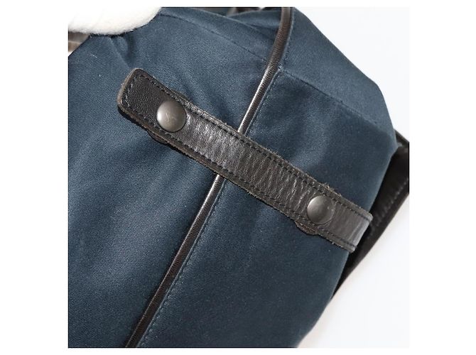 Autre Marque Borsa a Spalla Bottega Veneta Cotone Blu Navy 113038 Auth 129164 - vista 9