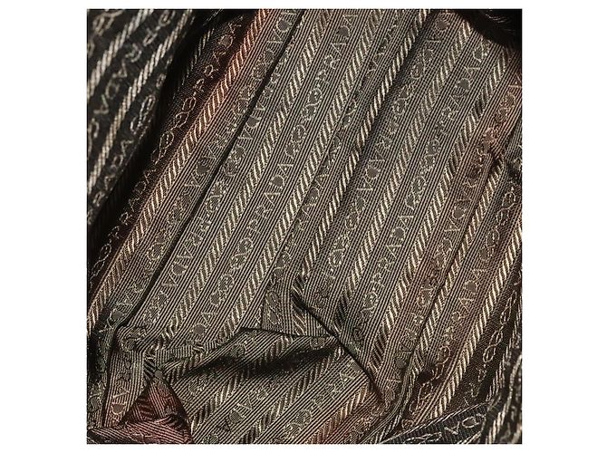 Zaino a catena Prada in nylon khaki oro Auth bs27511 D'oro Cachi - vista 11
