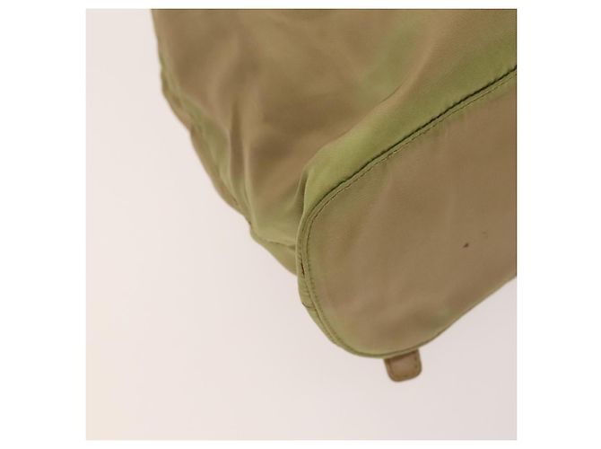 Zaino a catena Prada in nylon khaki oro Auth bs27511 D'oro Cachi - vista 17