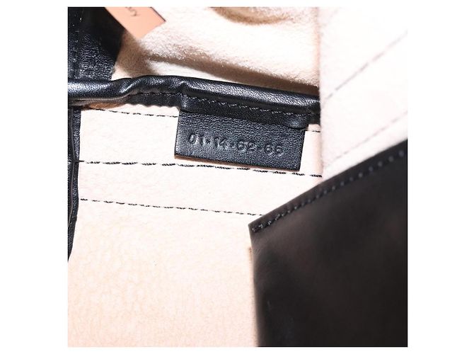Chloé Borsa tote in pelle Chloe Alison rosa e nera Auth gh323 Nero - vista 12
