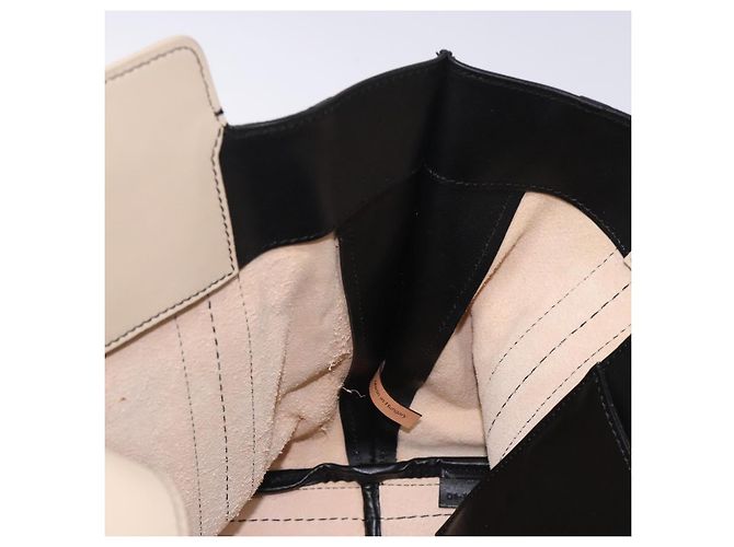 Chloé Borsa tote in pelle Chloe Alison rosa e nera Auth gh323 Nero - vista 18