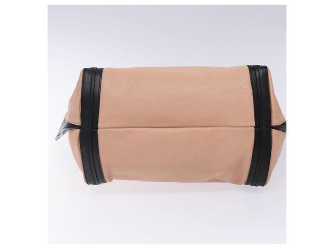 Chloé Borsa tote in pelle Chloe Alison rosa e nera Auth gh323 Nero - vista 5