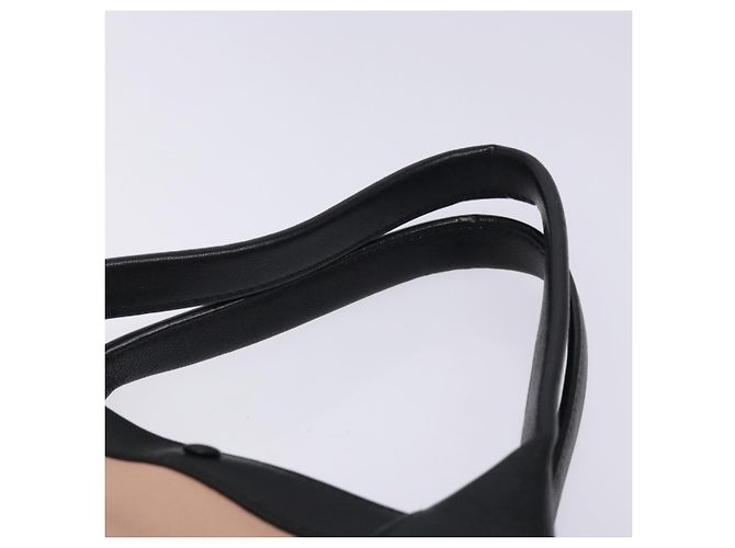 Chloé Borsa tote in pelle Chloe Alison rosa e nera Auth gh323 Nero - vista 8