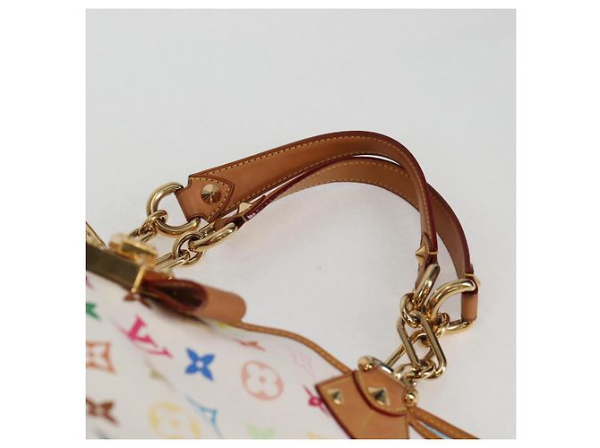 LOUIS VUITTON Monogramm Multicolor Annie MM Tote Bag Weiß M40307 LV Auth 122879V - Ansicht 14