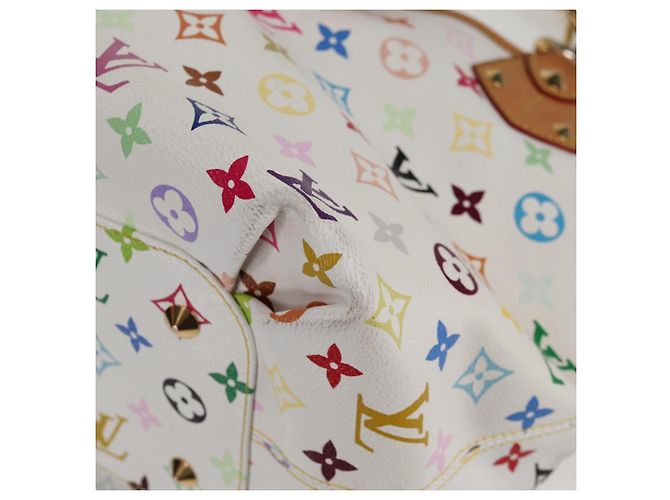 LOUIS VUITTON Monogramm Multicolor Annie MM Tote Bag Weiß M40307 LV Auth 122879V - Ansicht 15