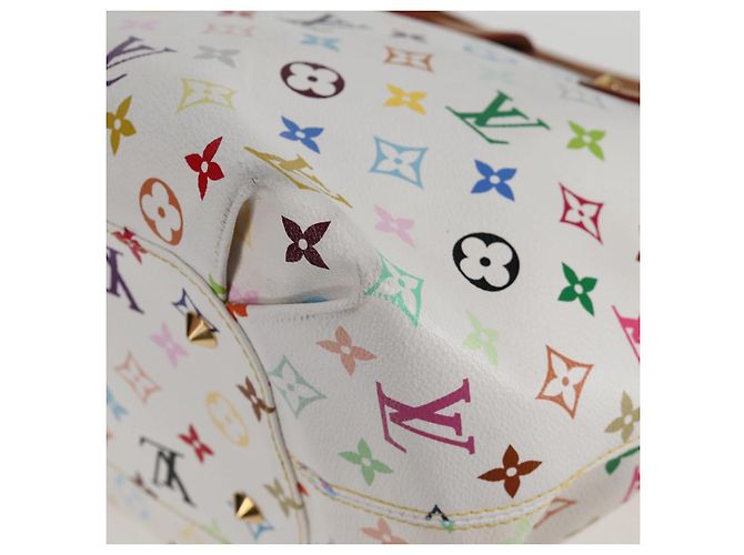 LOUIS VUITTON Monogramm Multicolor Annie MM Tote Bag Weiß M40307 LV Auth 122879V - Ansicht 17