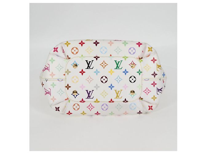LOUIS VUITTON Monogramm Multicolor Annie MM Tote Bag Weiß M40307 LV Auth 122879V - Ansicht 5