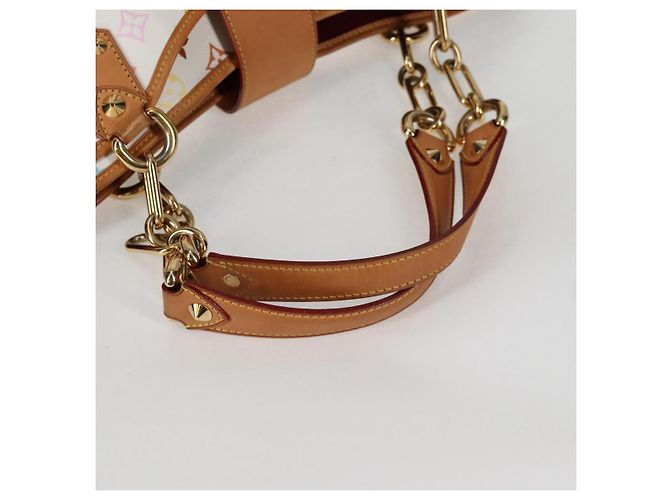 LOUIS VUITTON Monogramm Multicolor Annie MM Tote Bag Weiß M40307 LV Auth 122879V - Ansicht 7