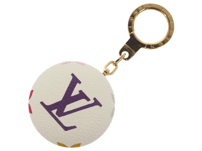LOUIS VUITTON Charm Astropill Monogram Multicolore Bianco M51911 LV Auth 128811V - vista 2