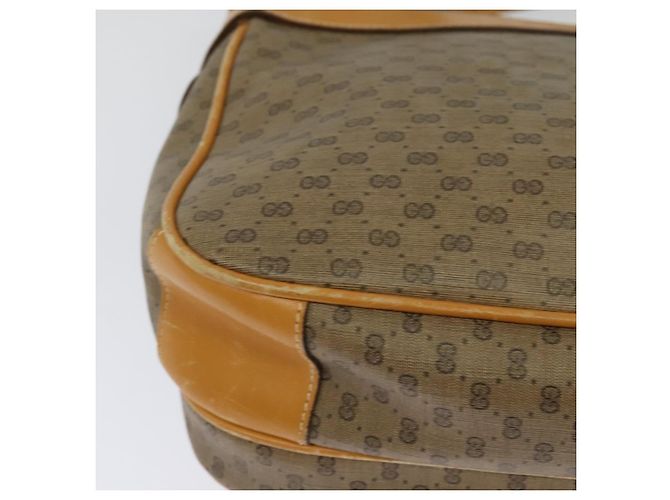 Gucci Borsa a Spalla Micro GG Supreme PVC Beige Oro 001 14 0925 Auth ep9882 D'oro - vista 15