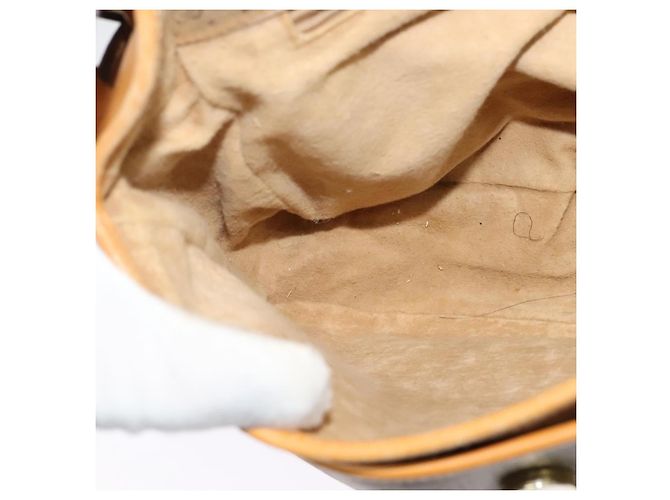 Gucci Borsa a Spalla Micro GG Supreme PVC Beige Oro 001 14 0925 Auth ep9882 D'oro - vista 20