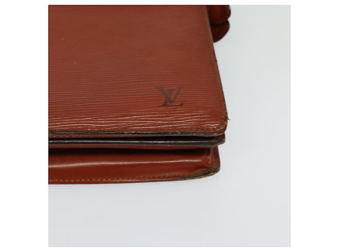 LOUIS VUITTON Clutch Angian Epi Marrone M52113 LV Auth 131458 - vista 15