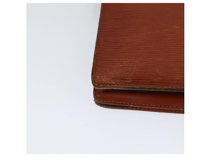 LOUIS VUITTON Clutch Angian Epi Marrone M52113 LV Auth 131458 - vista 16