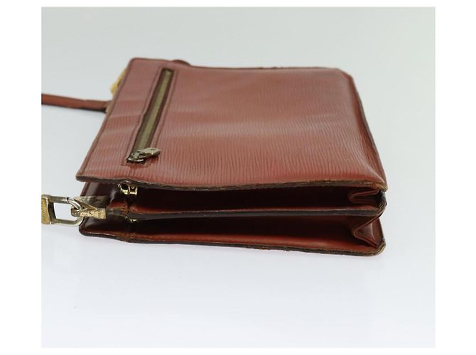 LOUIS VUITTON Clutch Angian Epi Marrone M52113 LV Auth 131458 - vista 3