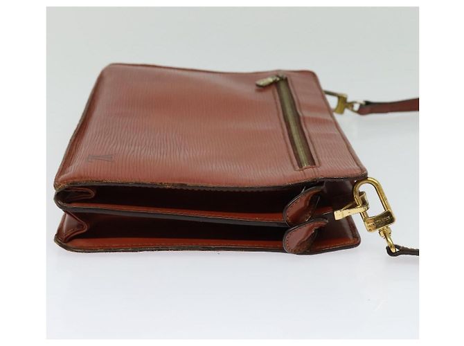 LOUIS VUITTON Clutch Angian Epi Marrone M52113 LV Auth 131458 - vista 4