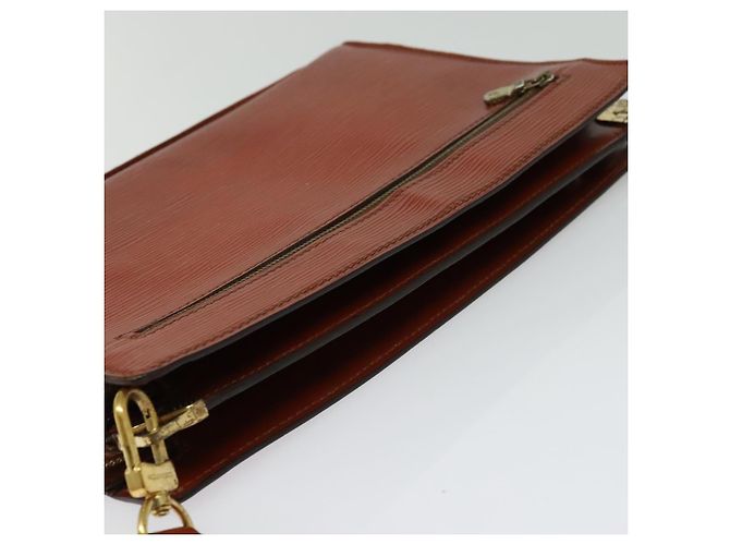 LOUIS VUITTON Clutch Angian Epi Marrone M52113 LV Auth 131458 - vista 6