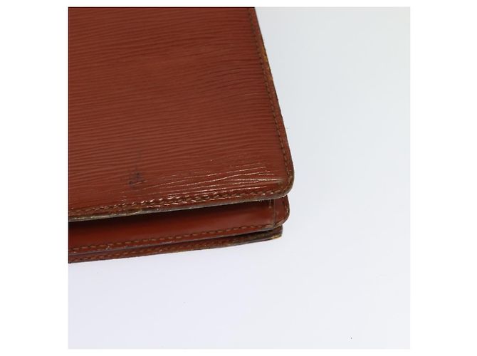 LOUIS VUITTON Clutch Angian Epi Marrone M52113 LV Auth 131458 - vista 9