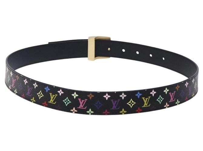 LOUIS VUITTON Multicolor LV cut Gürtel Schwarz M6890 Authentisch yk18733V - Ansicht 3