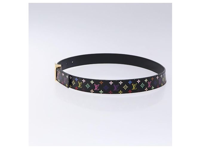 LOUIS VUITTON Multicolor LV cut Gürtel Schwarz M6890 Authentisch yk18733V - Ansicht 4