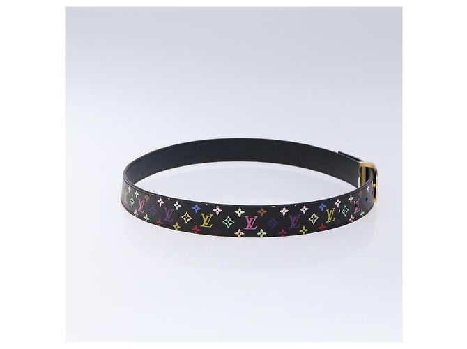LOUIS VUITTON Multicolor LV cut Gürtel Schwarz M6890 Authentisch yk18733V - Ansicht 5