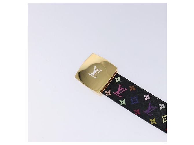 LOUIS VUITTON Multicolor LV cut Gürtel Schwarz M6890 Authentisch yk18733V - Ansicht 7