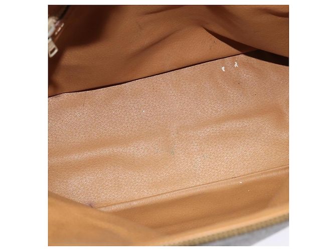 Céline Borsa a mano in tela Macadam CELINE in pelle PVC 2 in 1 marrone oro Auth 131004 D'oro - vista 10