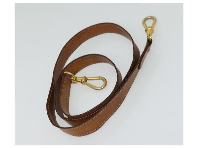 Céline Borsa a mano in tela Macadam CELINE in pelle PVC 2 in 1 marrone oro Auth 131004 D'oro - vista 20