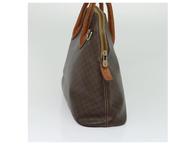 Céline Borsa a mano in tela Macadam CELINE in pelle PVC 2 in 1 marrone oro Auth 131004 D'oro - vista 3
