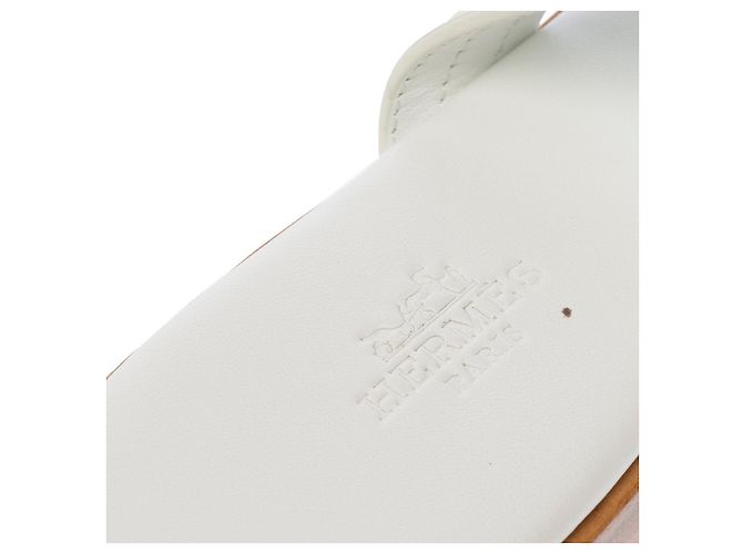 Kelly Hermès Scarpa HERMES in Pelle Bianca - 102743 Bianco - vista 6
