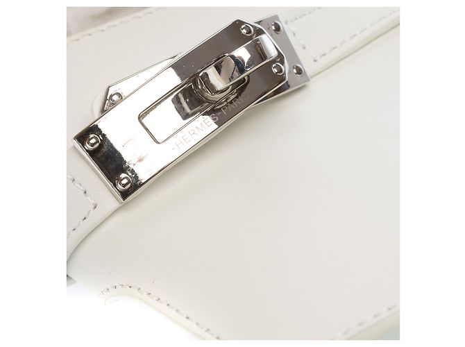Kelly Hermès Scarpa HERMES in Pelle Bianca - 102743 Bianco - vista 8