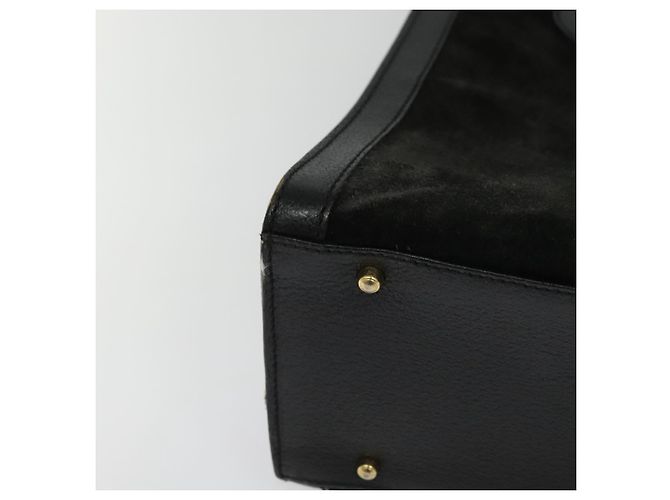 Bamboo Borsa Tote Gucci in pelle scamosciata nera e oro 002 1186 0260 Auth ep9577 Nero D'oro - vista 14