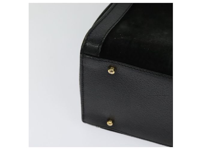 Bamboo Borsa Tote Gucci in pelle scamosciata nera e oro 002 1186 0260 Auth ep9577 Nero D'oro - vista 16