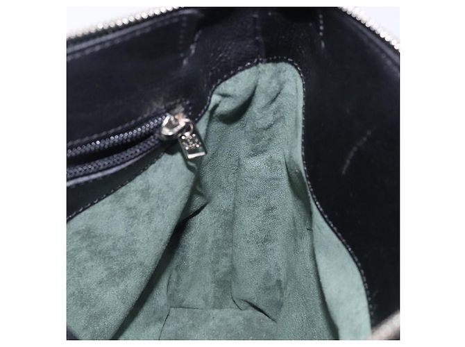 Borsa a Spalla LOEWE in Pelle Nera Argento Auth gh471 Nero - vista 20