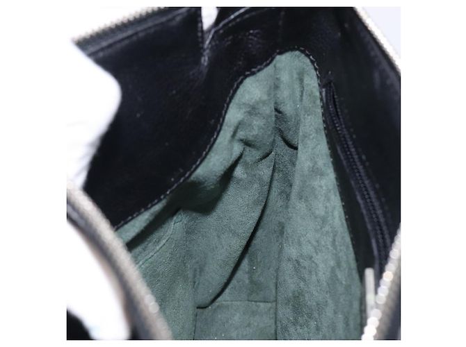 Borsa a Spalla LOEWE in Pelle Nera Argento Auth gh471 Nero - vista 21