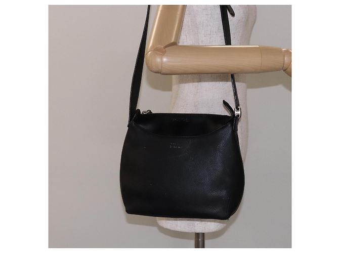 Borsa a Spalla LOEWE in Pelle Nera Argento Auth gh471 Nero - vista 24